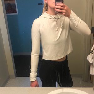 Cropped North Face Hoodie